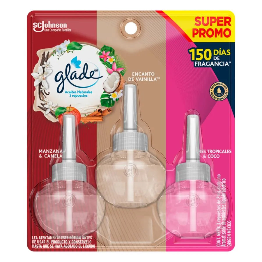 Glade - Repuesto Eléctrico 3Un | Mixto