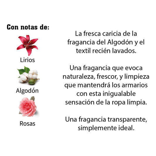 Sobres perfumados intenso - Aroma Algodon