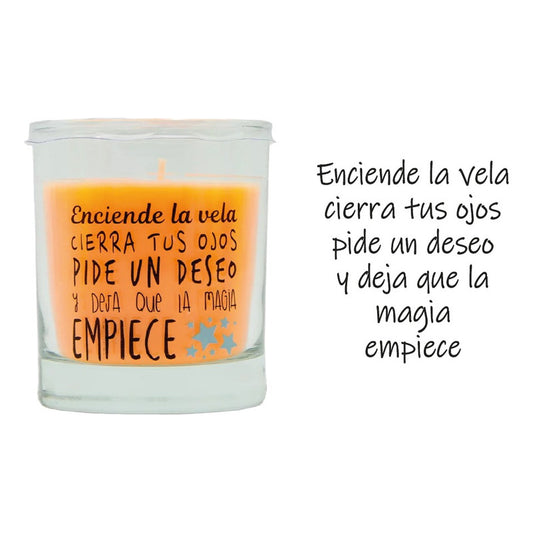 Lumar Aromatic - Vela Vaso Con Mensaje | Magia
