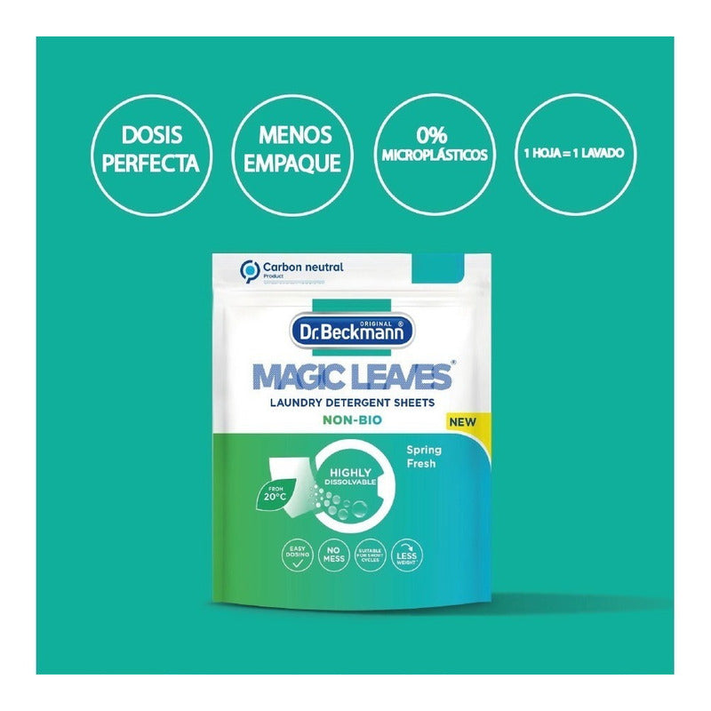 Dr. Beckmann - Magic Leaves Detergente En Laminas /20u