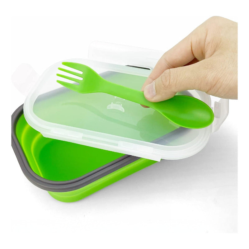 Tupper Plegable Libre De Bpa / Camping Trekking Playa 700 Ml