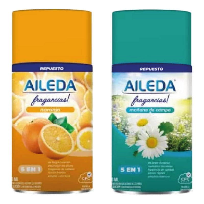 Repuestos Automáticos Aileda 250 Ml - Campo/naranja 2uni