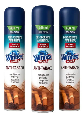 Winnex Ambiental Antitabaco | 3 Unidades