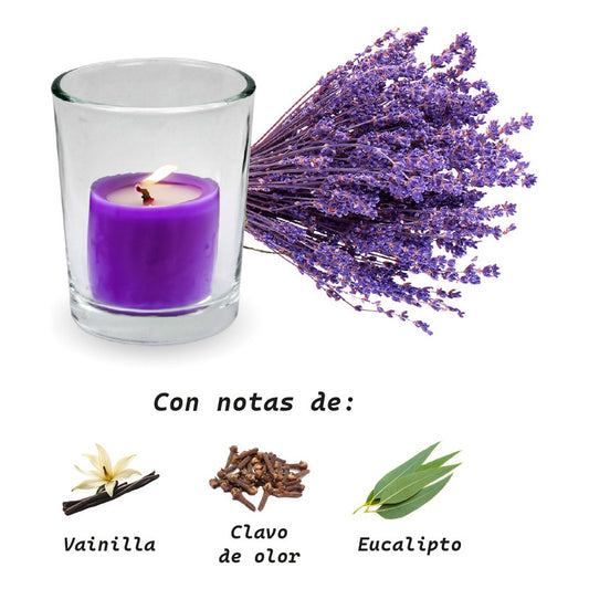 Lumar Aromatic -Vela En Vaso Decoracion | Lavanda Spa 125g