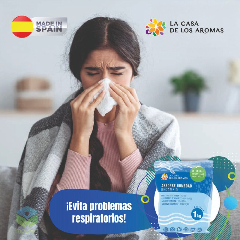 Absorbedor De Humedad Recargable + Repuesto 1k + Armarios