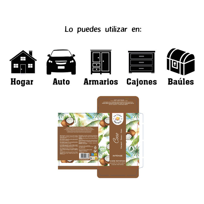 Sobres Perfumados Intenso - Aroma Coco