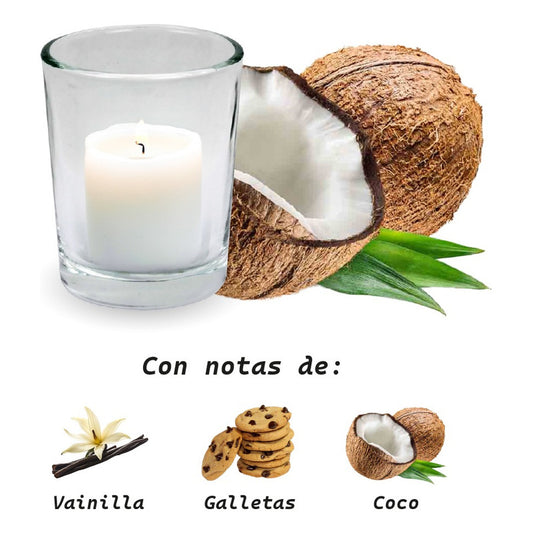 Lumar Aromatic - Vela En Vaso Decoracion | Coco 125g