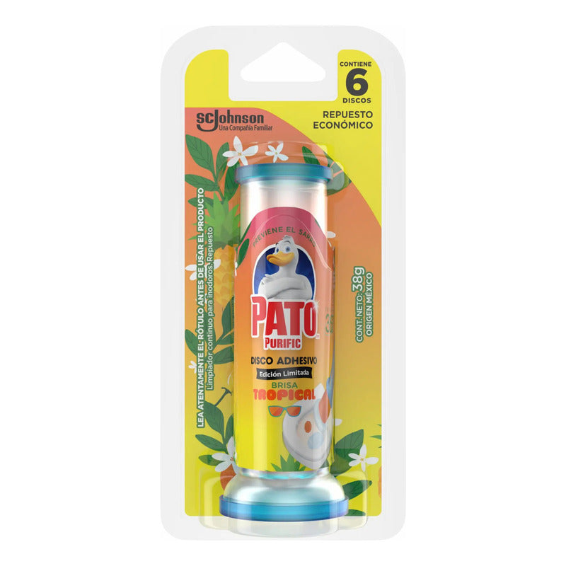 Pato- Purific Brisa Tropical - 6 Discos Gel Repuesto