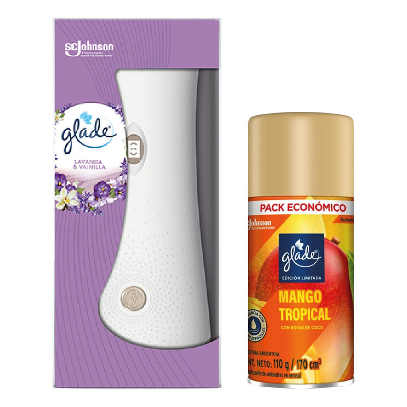 Glade Automático Difusor + Repuesto 110g + Repuesto 110g Fl