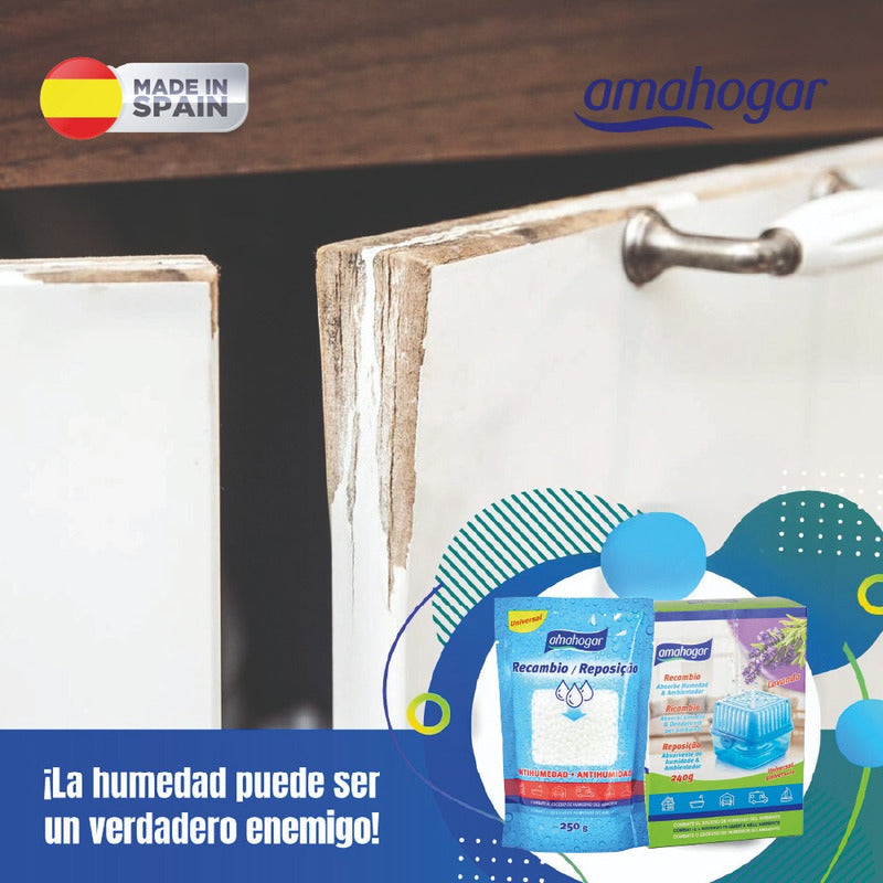 Absorbedor De Humedad Con Recarga 40g + 2 Recargas 200 C/u