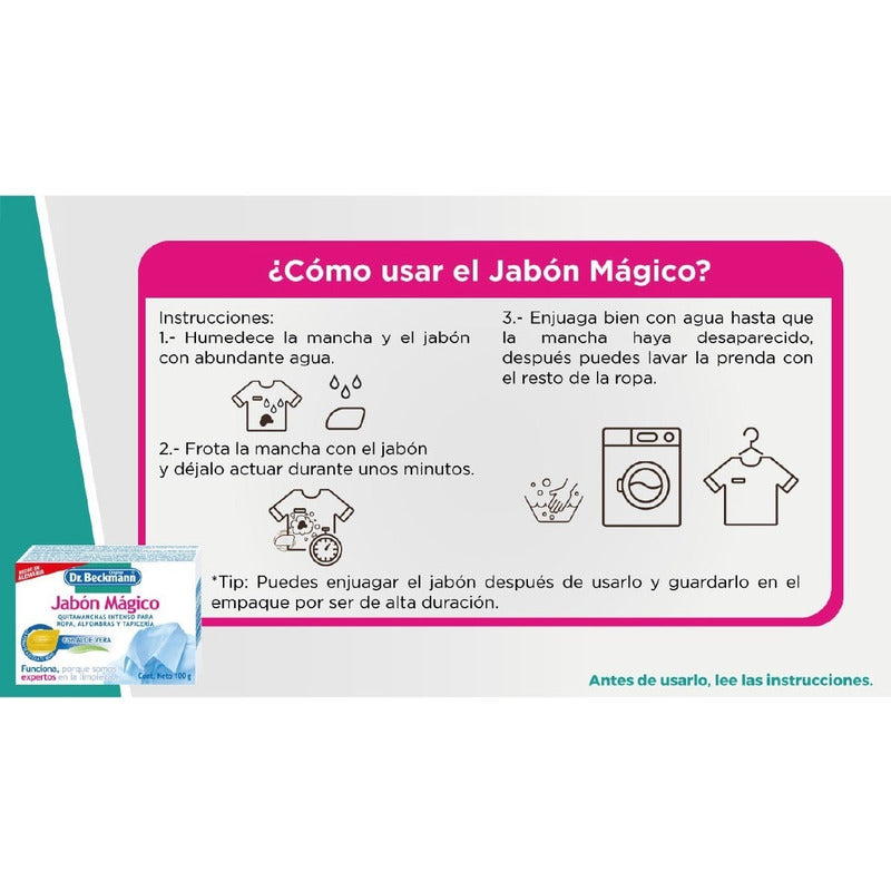 Dr. Beckmann - Jabón Mágico Con Aloe 100g