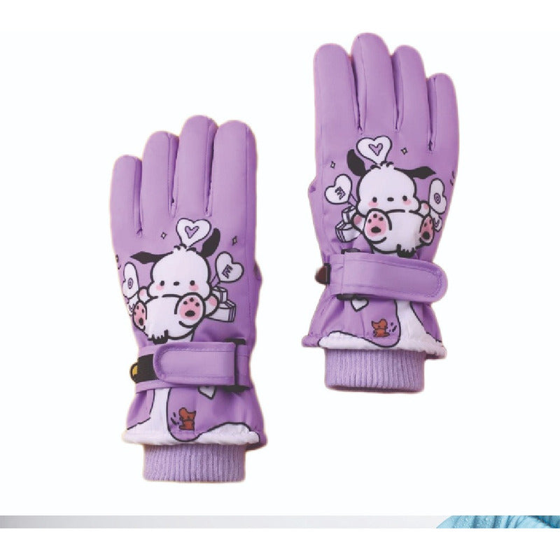 Guantes Invierno Urbano Antiviento Lluvia Leve Niños Talla M