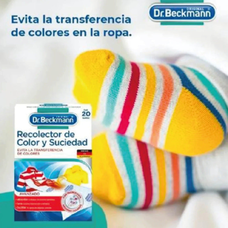Dr. Beckmann Recolector De Color 20u + Perlas Fragancia 120g