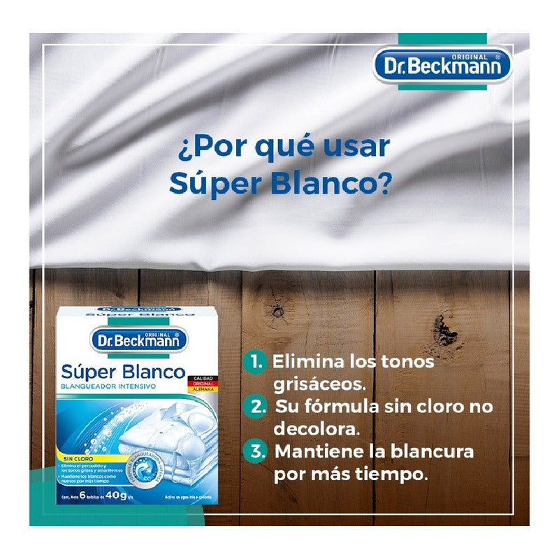Dr. Beckmann - Super Blanco Blanqueador Intensivo Sin Cloro