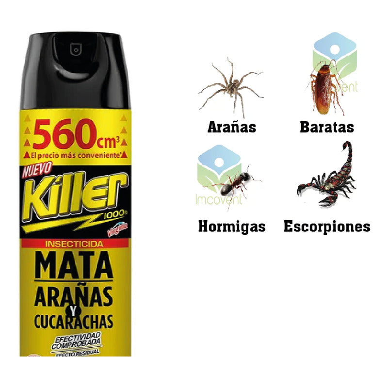 Killer Tradicional 390 Ml Mata Arañas 2 Uni
