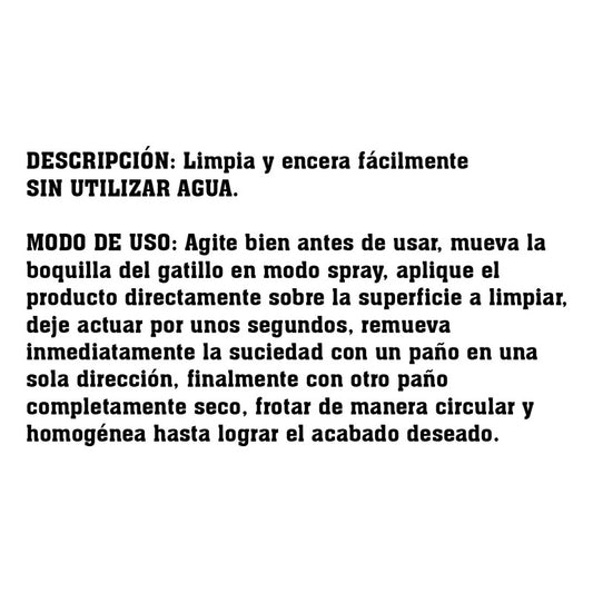 Dry Wash - Para Autos Con Aroma Sin Agua | 500ml