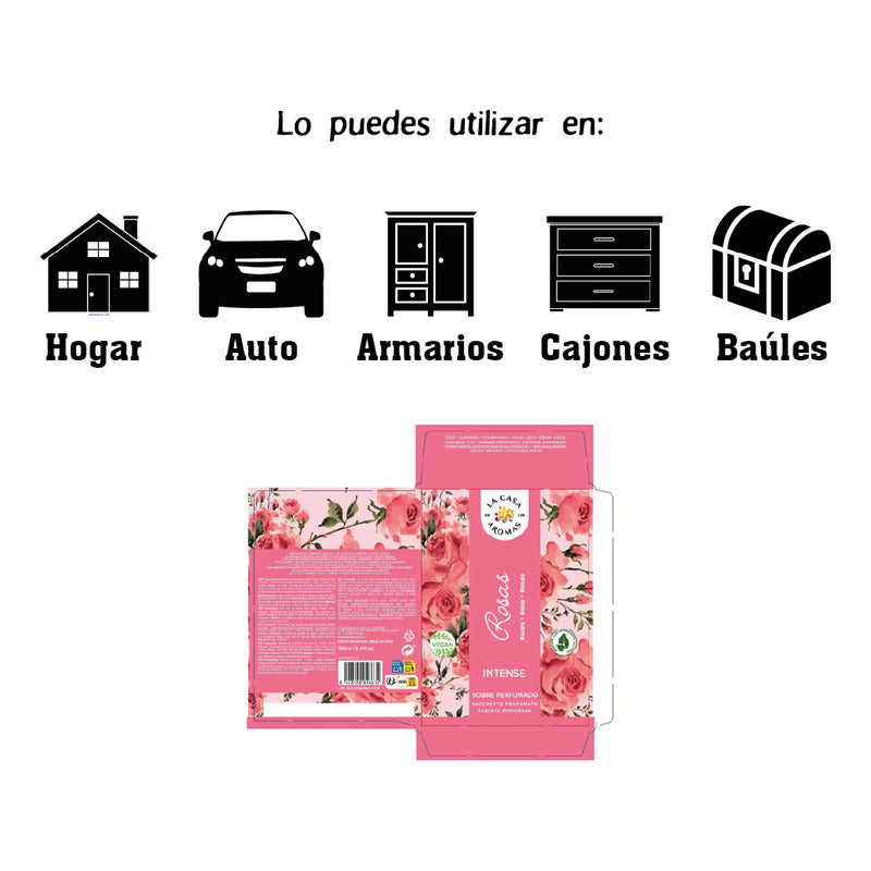Sobres Perfumados Intenso - Aroma Rosas