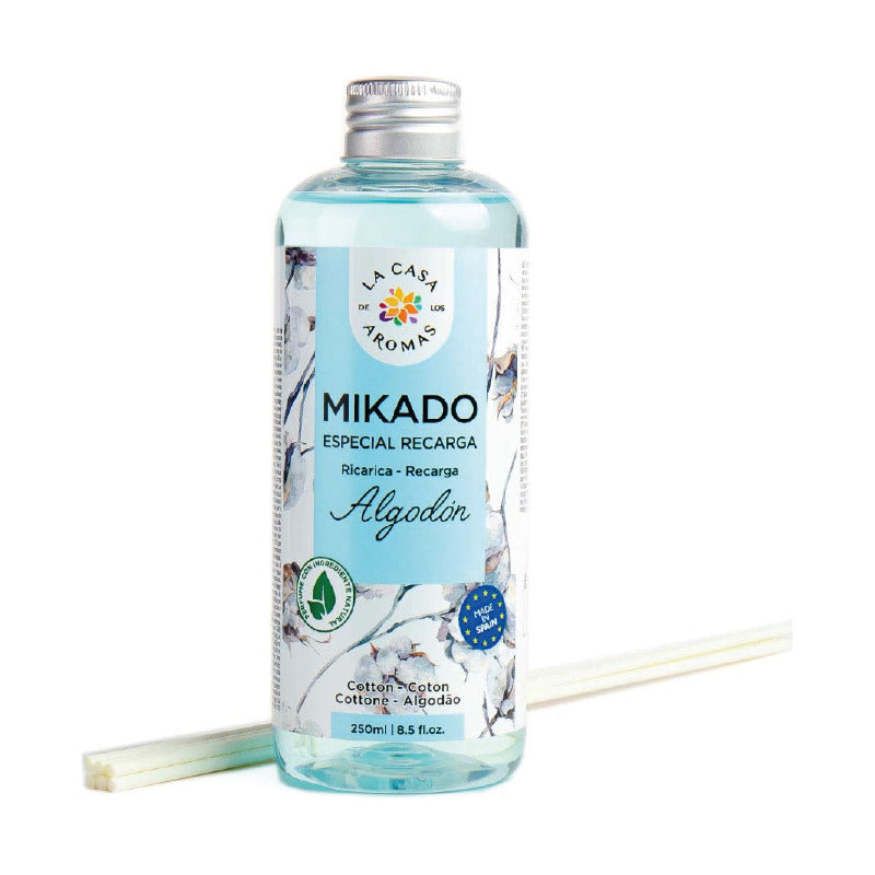 Aromatizador Mikado Reposición Algodón, 250 Ml
