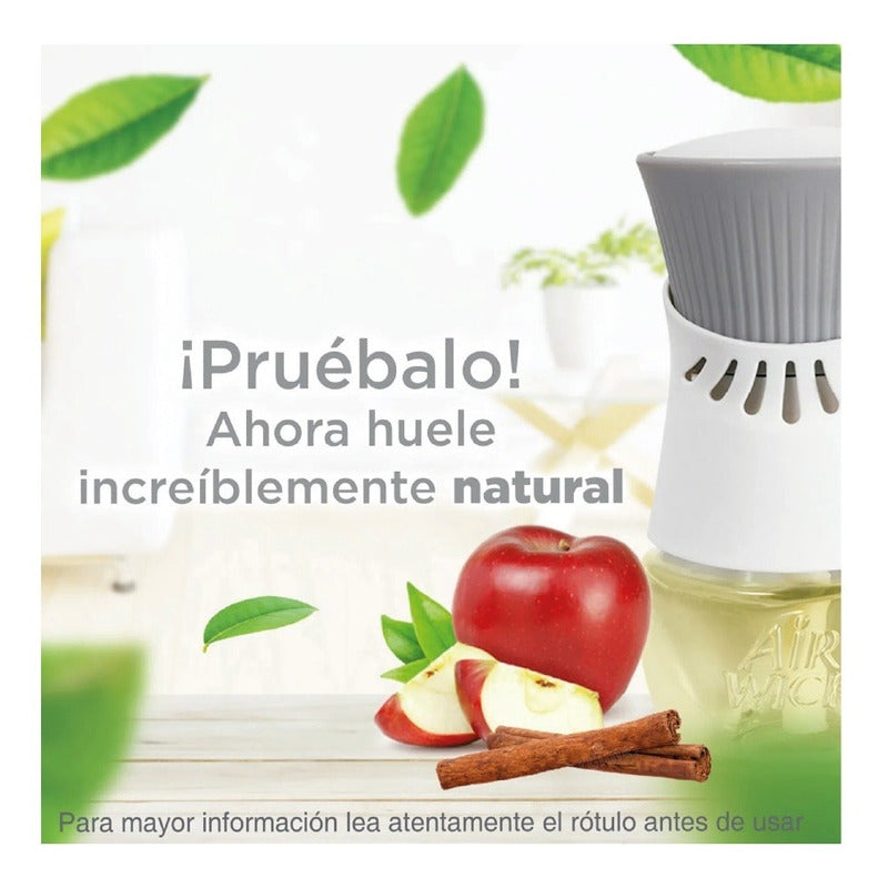 Air Wick Eléctrico Manzana Canela - Difusor + 2 Repues 21 Ml