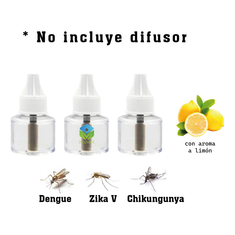 Eliminador De Mosquitos Y Zancudos 3 Repuestos Limon Shanke