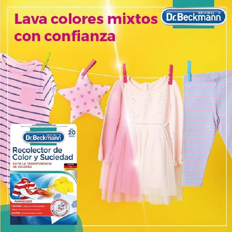 Dr. Beckmann - Recolector De Color Y Suciedad | 60 Toallitas