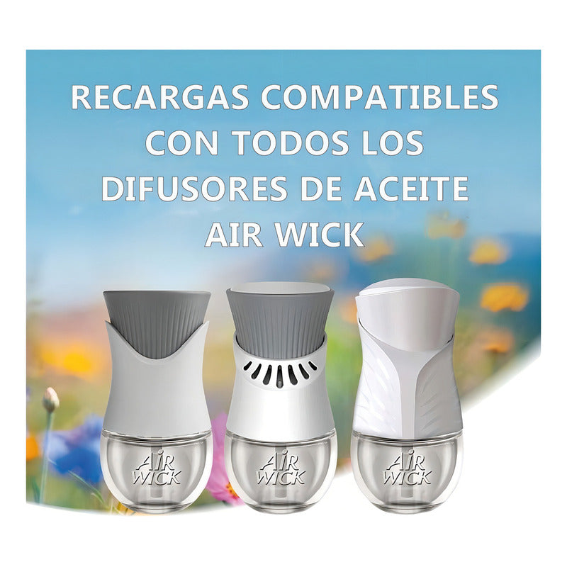 Airwick - Air Wick - Aromas - Enchufe Electrico - Variados - Pack - 2 - 21 Ml (incluye: Es Repuesto)