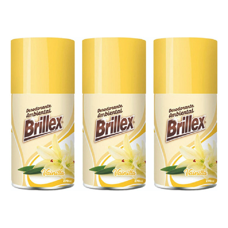 Repuesto Automatico 270 Ml - Vainilla Brillex 3u Fl