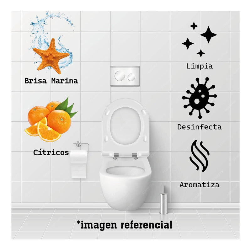 Aromatizador/limpiador Canasta Baño Wc Total Marina/citr 35g