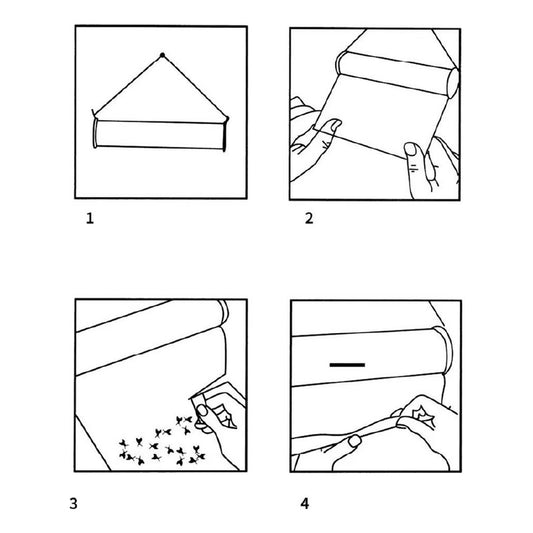 Rollo Adhesivo Trampa Moscas - 5 M Eco Ganaderia Y Huertos F