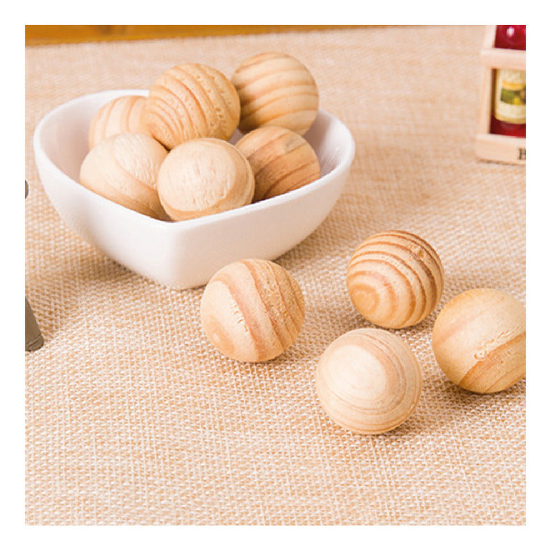 Bolas Madera Repelente Polillas, Cajones Armarios 15 U/100 G
