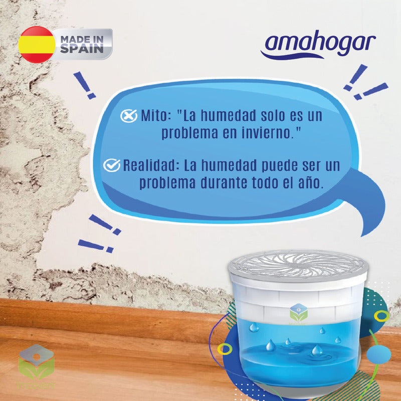 Absorbedor De Humedad Recarga Universal 240 G 3uni Amahogar