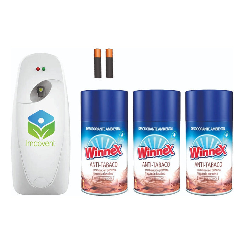 Winnex Difusor Automatico + 3 Repuestos Anti Tabaco