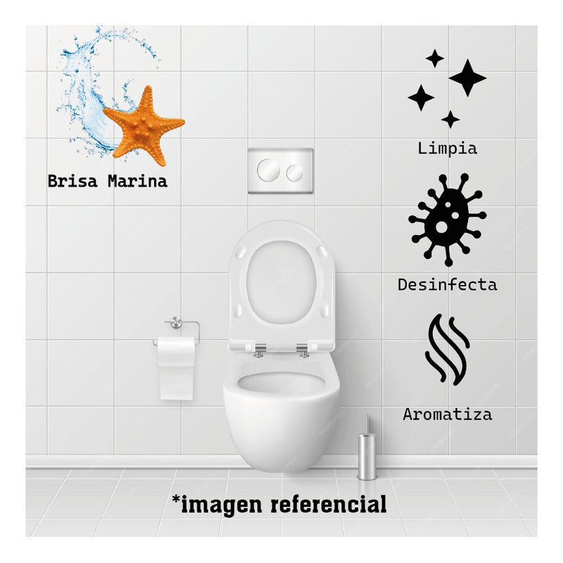 Aromatizador Wc Total Colgadores Brisa Marina 45gx2