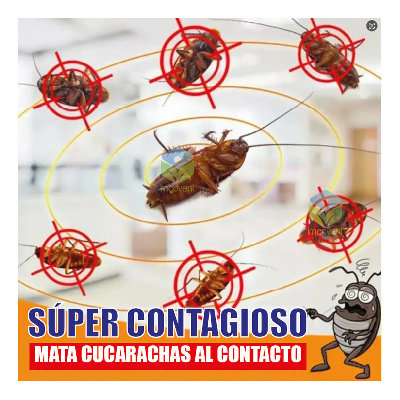 Cebo En Polvo Para Cucarachas - Pack 10 Uni De 5g Efectivo