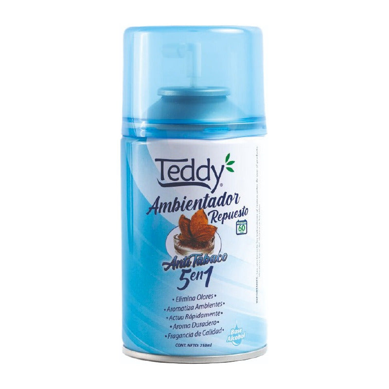 Repuesto Aromatiza. Automatico 250 Ml - Antitabaco Teddy 3u
