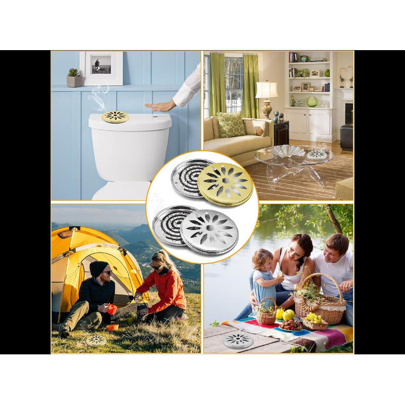 Espirales Citronela Mosquitos Zancudo 30u + Soporte Metal Fl