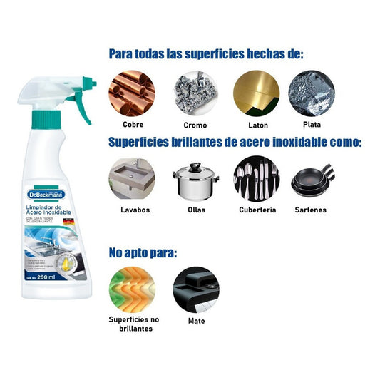Dr. Beckmann - Limpiador De Acero Inoxidable | 250ml