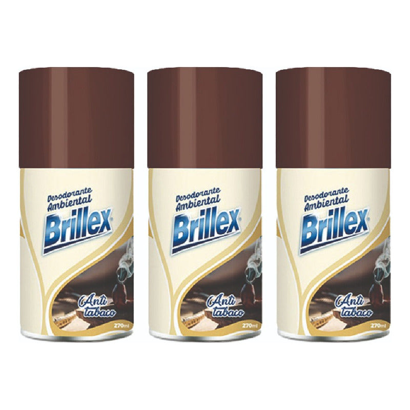 Repuesto Automatico 270 Ml - Anti Tabaco Brillex 3u Fl