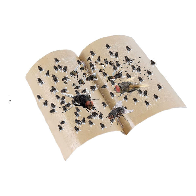Trampa Para Moscas Y Mosquitos Papel Pegajoso No Tóxica 10u