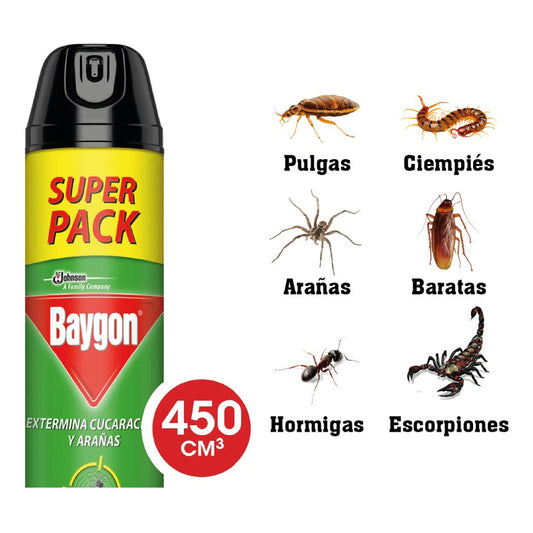 Baygon - Eliminador de Araña/barata 2u