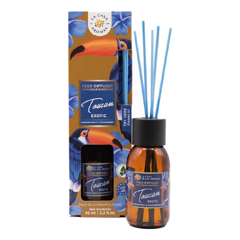 Aromatizante La Casa De Los Aromas Mikado Varitas Fresas Y Maracuya 95 Ml
