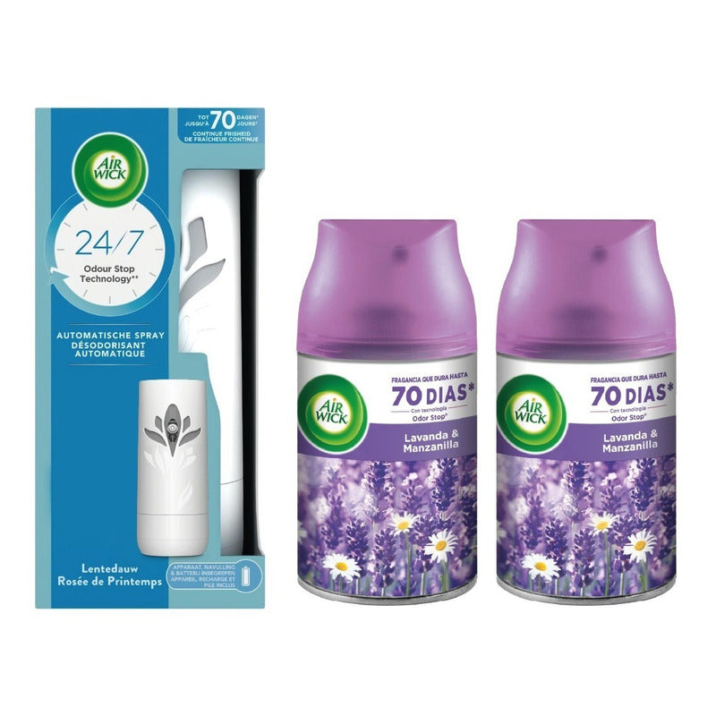 Air Wick Automatico Difusor + 2 Repuestos - Variedades