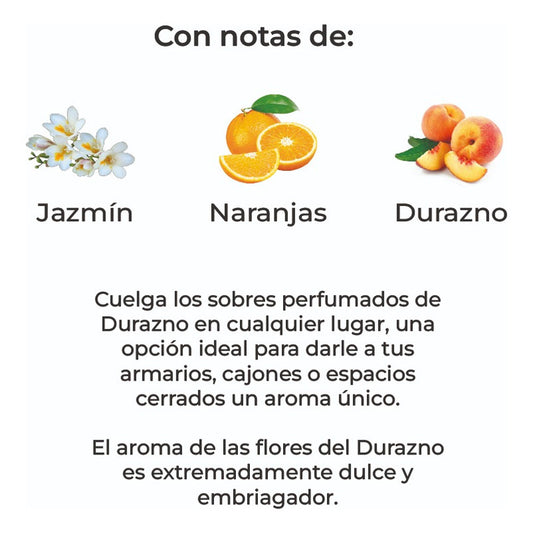 Sobre Perfumado Lifie Season 20g Armario Cajones | Durazno