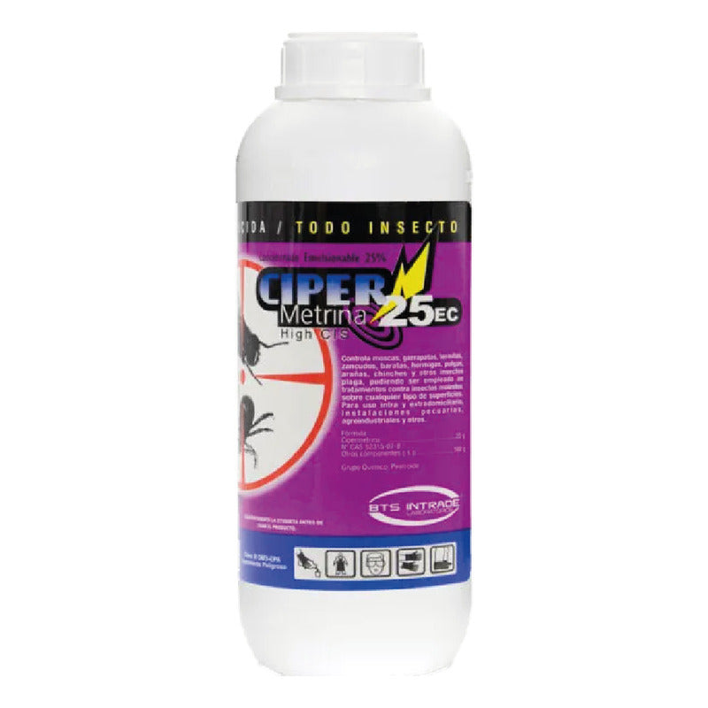 Cipermetrina Ec Repelente Multi Insectos Control Plagas /1 L