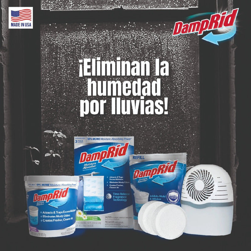 Damprid Adsorbedor De Humedad Elimina Olores Desechable 297g