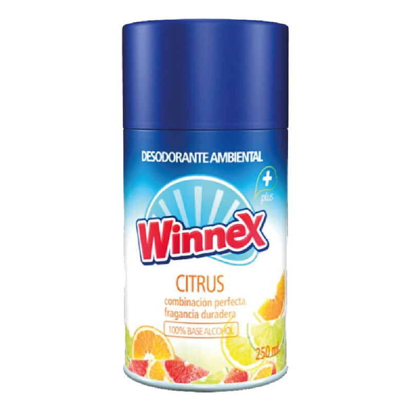 Repuesto Aromatizante Automatico 250 Ml - Citrus Winnex 3uni