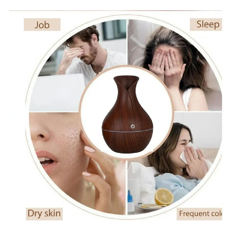 Difusor De Aroma Luz Led Usb 200 Ml + Aceite Citronela 50 Ml
