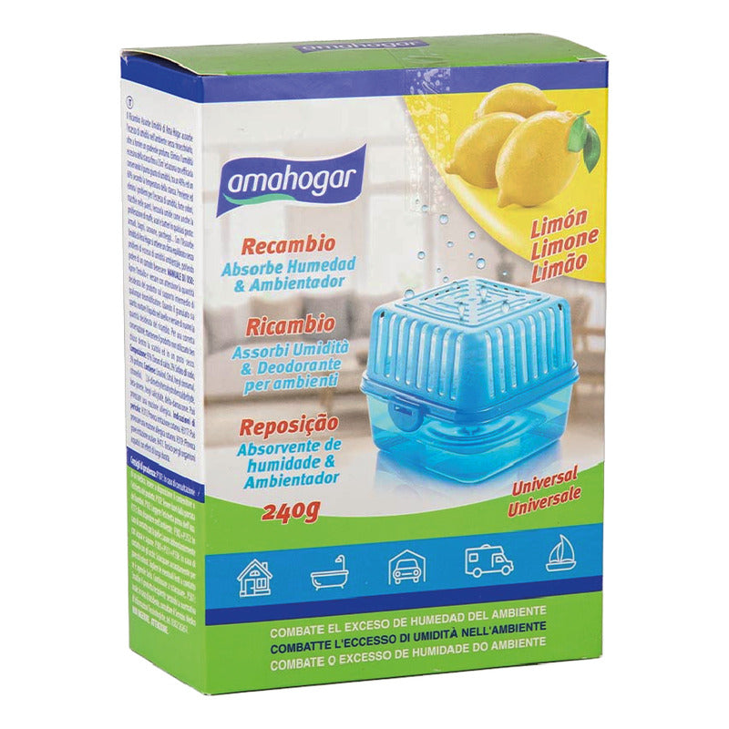 Absorbedor De Humedad Recarga Universal 240 G 3uni Amahogar