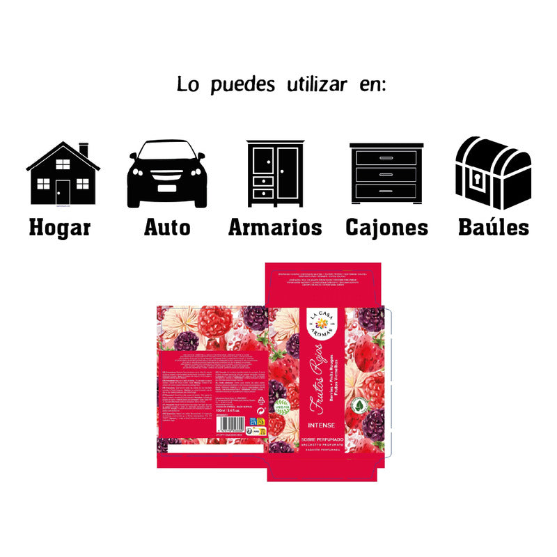 Sobres perfumados intenso - Aroma Frutos rojos