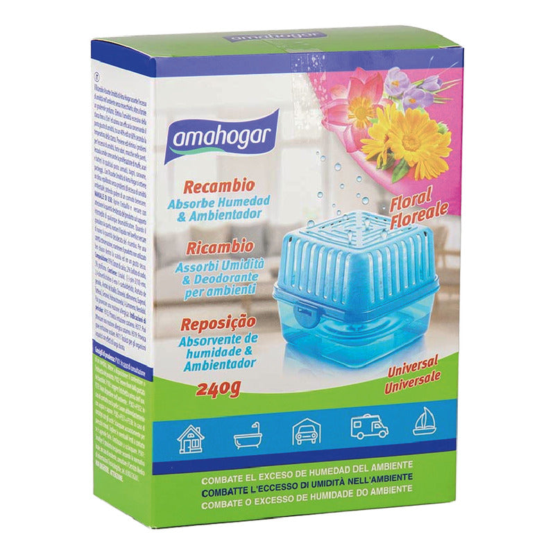 Absorbedor De Humedad Recarga Universal 240 G 3uni Amahogar